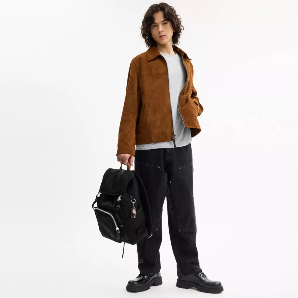 Logan Backpack In Signature Nylon - Nylon/Black