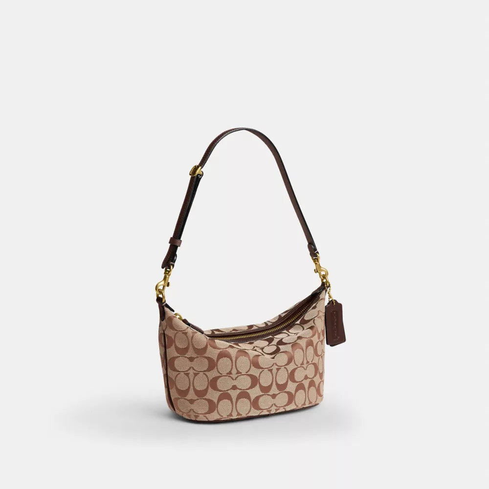 Demi Bag In Signature Jacquard - signature jacquard/B4/Khaki  Maple