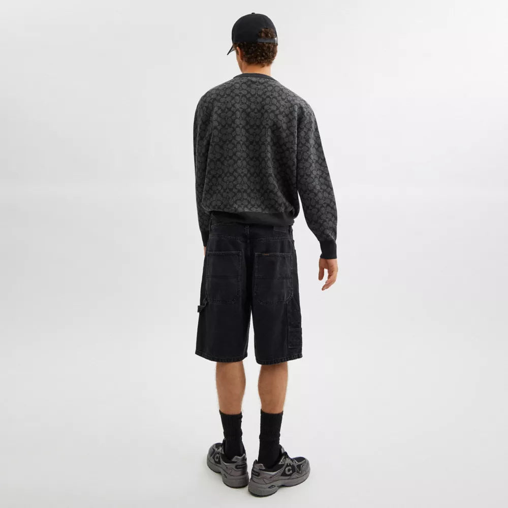 Signature Crewneck Sweater - Charcoal Signature