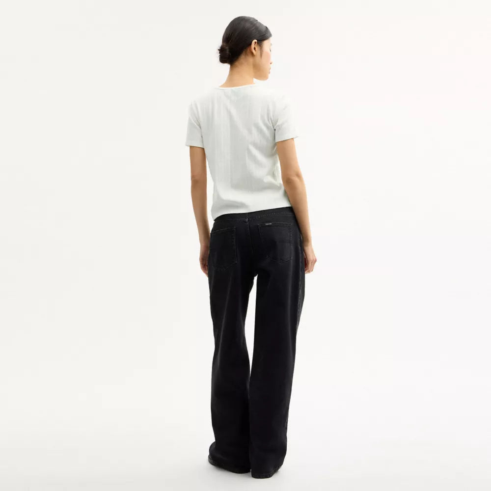 Pointelle T-Shirt - Off White