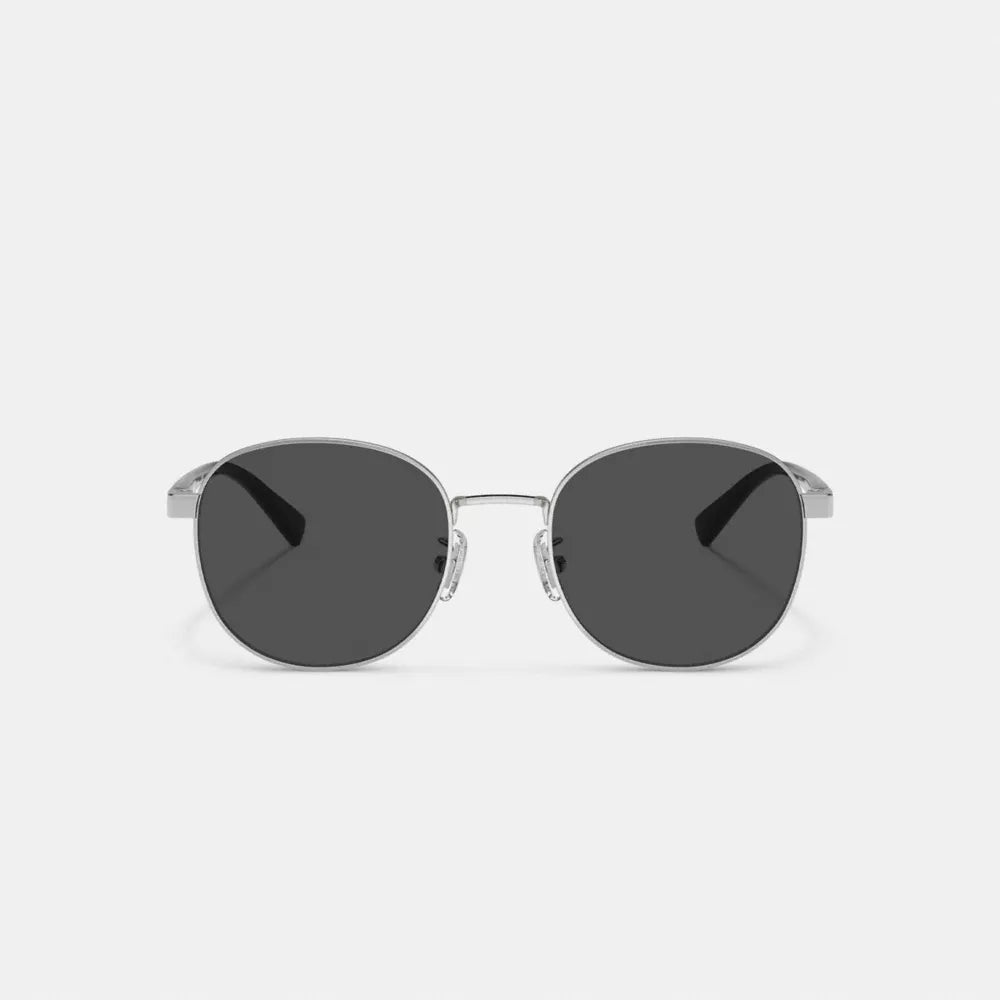 Metal Round Sunglasses - Silver/Black