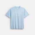 Sun Fade Easy T-Shirt In Organic Cotton - Cerulean Light Blue