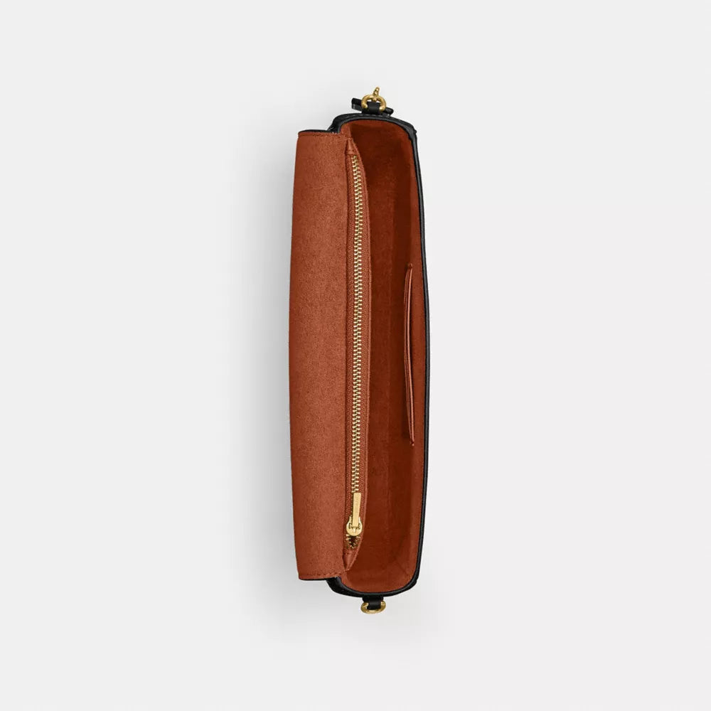 Brook Flap Chain Bag - Brass/Black