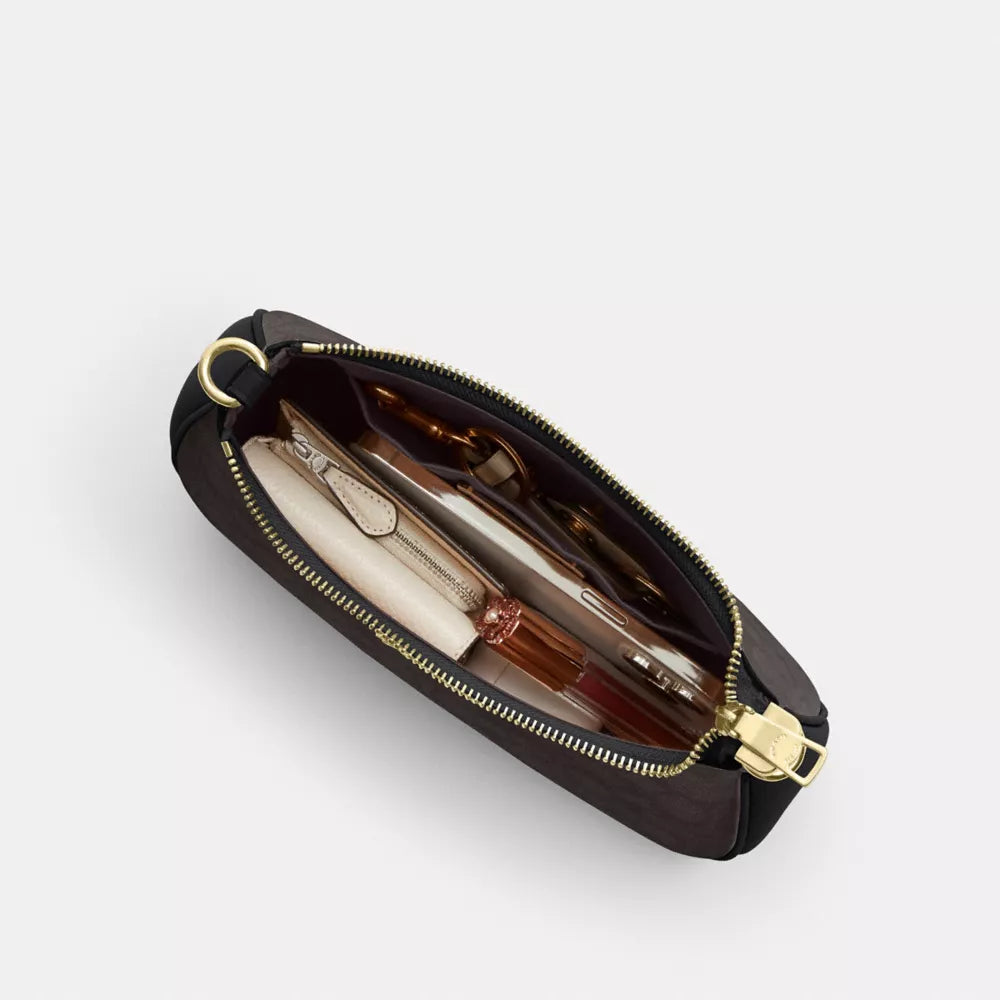 Teri Shoulder Bag In Signature Canvas - Gold/Walnut/Black