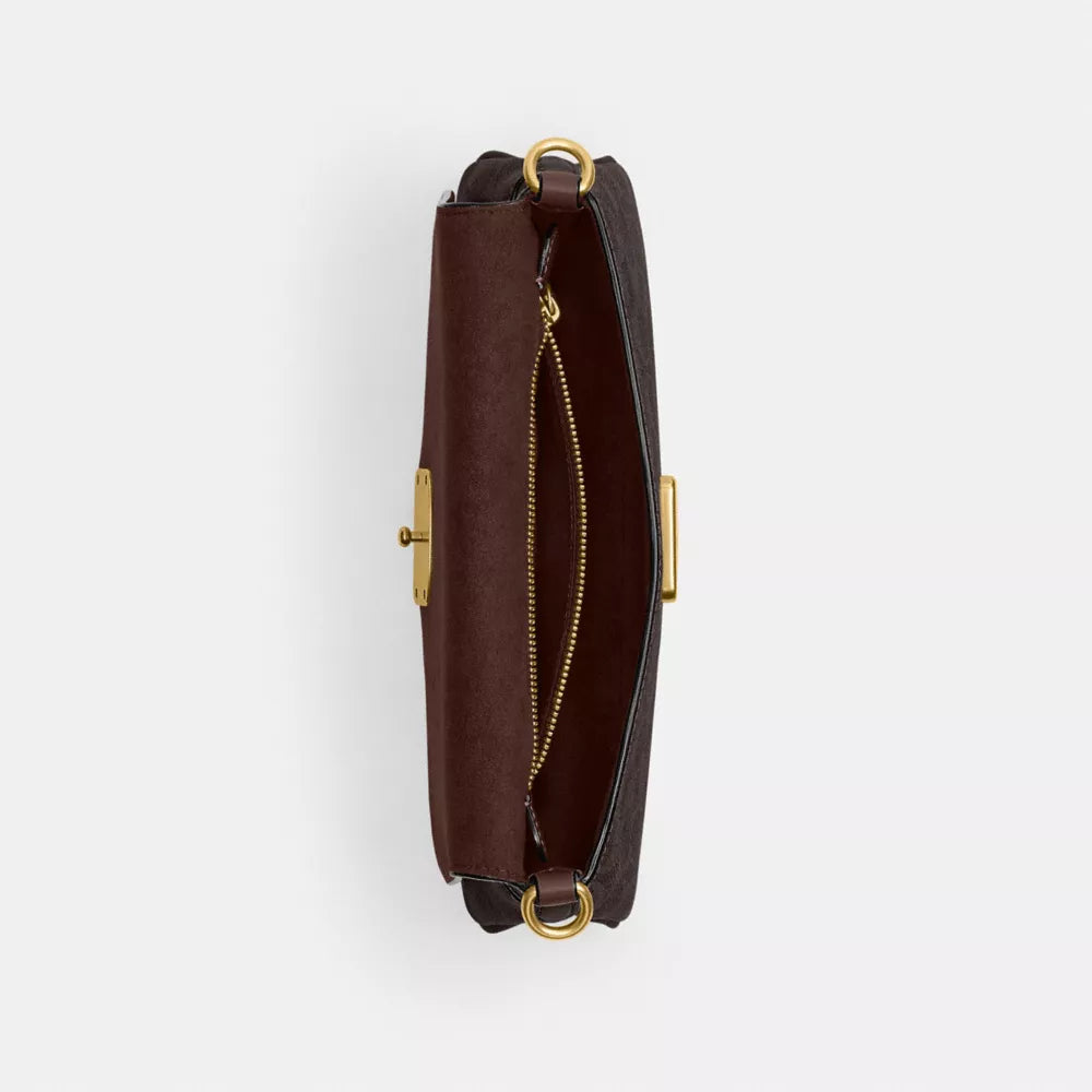 Jet Shoulder Bag In Signature Canvas - Brass/Maple