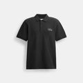 Horse And Carriage Classic Polo In Organic Cotton - Black