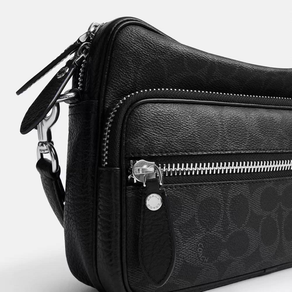 Dakota Crossbody Bag In Signature UpcraftedLeather - Black Signature