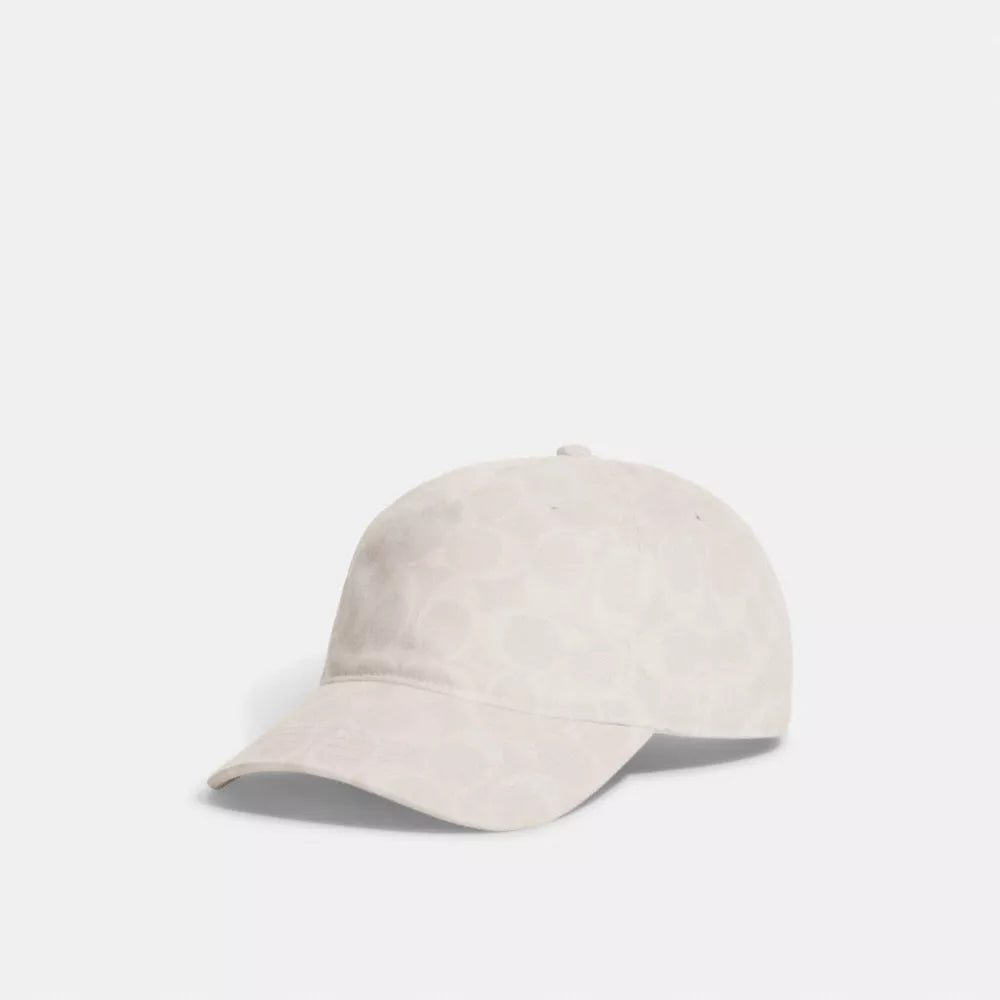 Signature Denim Baseball Hat - Chalk
