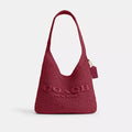 Brooklyn Shoulder Bag 28 - Straw/Brass/Dark Fuchsia