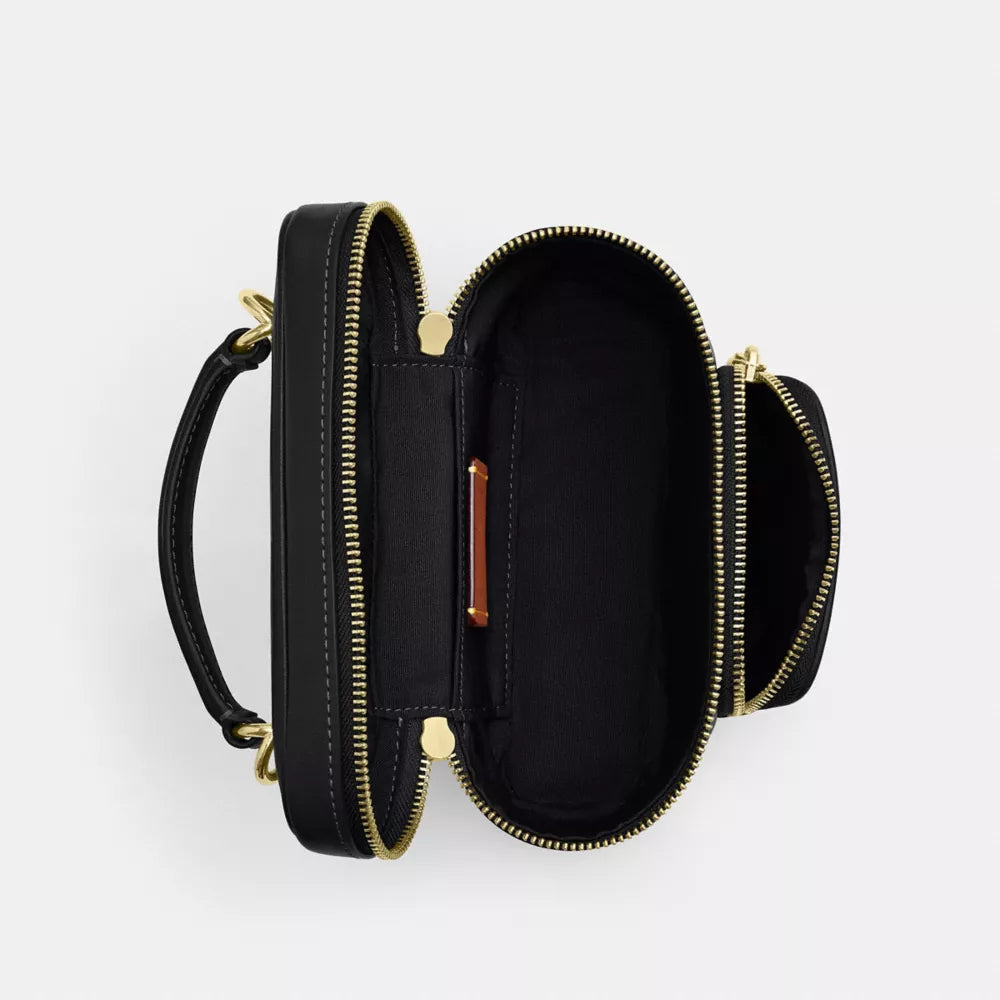 Rainer Crossbody Bag 18 With Pocket - Gold/Black