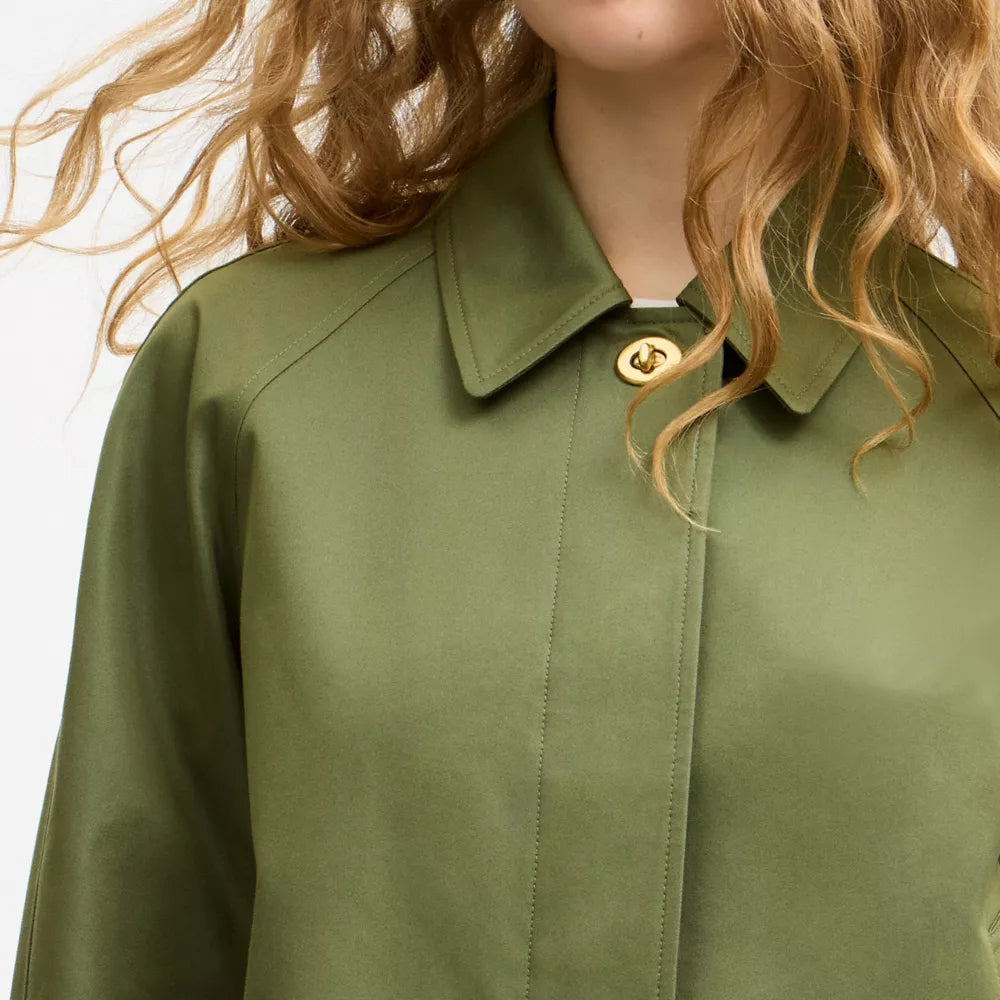 Swing Trench Coat - Vine