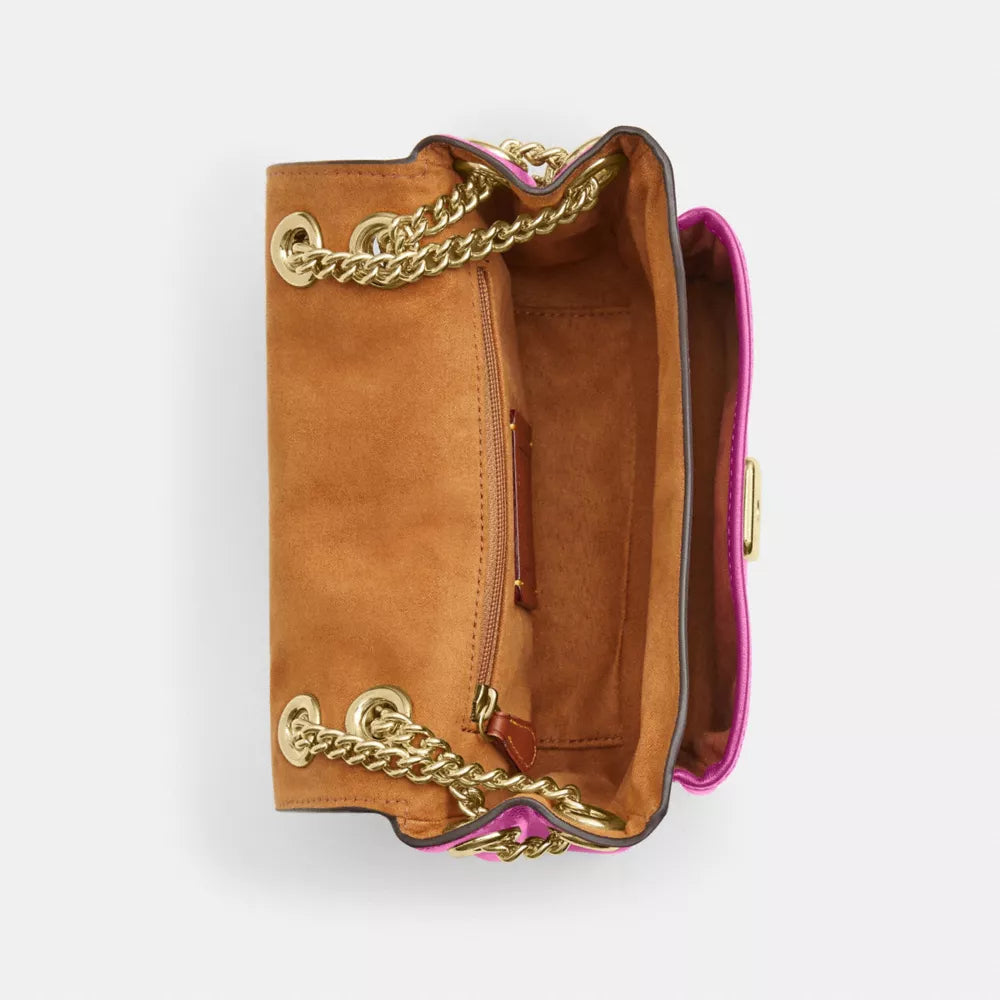 Elodie Crossbody Bag 18 - Crinkle Leather/IM/Magenta