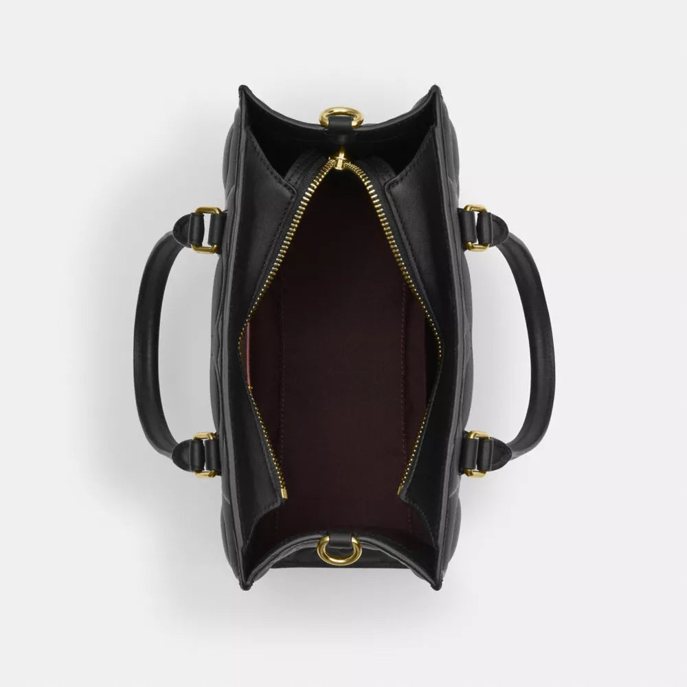 Maggie Small Tote Bag In Signature Leather - Smooth Leather/Gold/Black