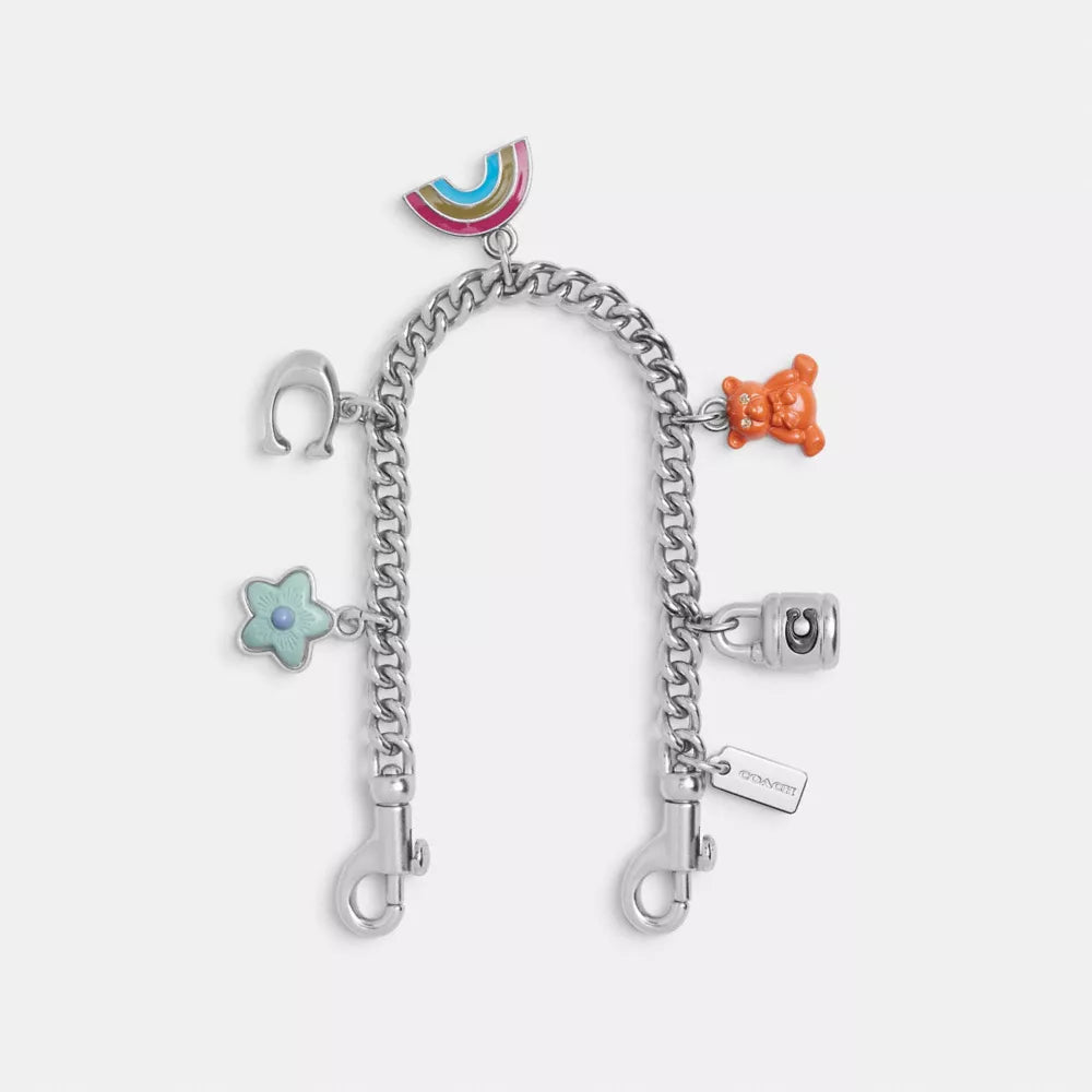 Silver Swagger Chain With Charms - Silver/SILVER