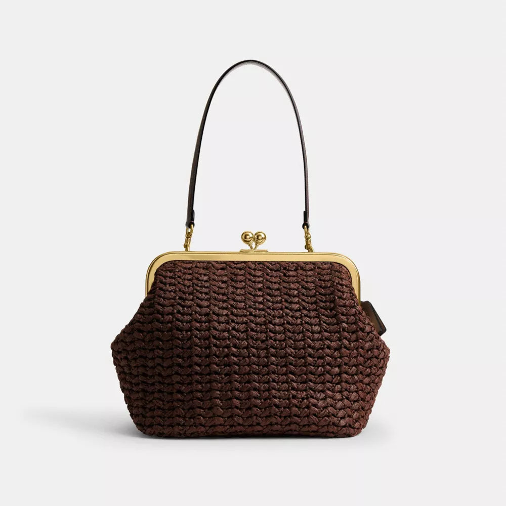 Kisslock Frame Bag 27 - Brass/Maple