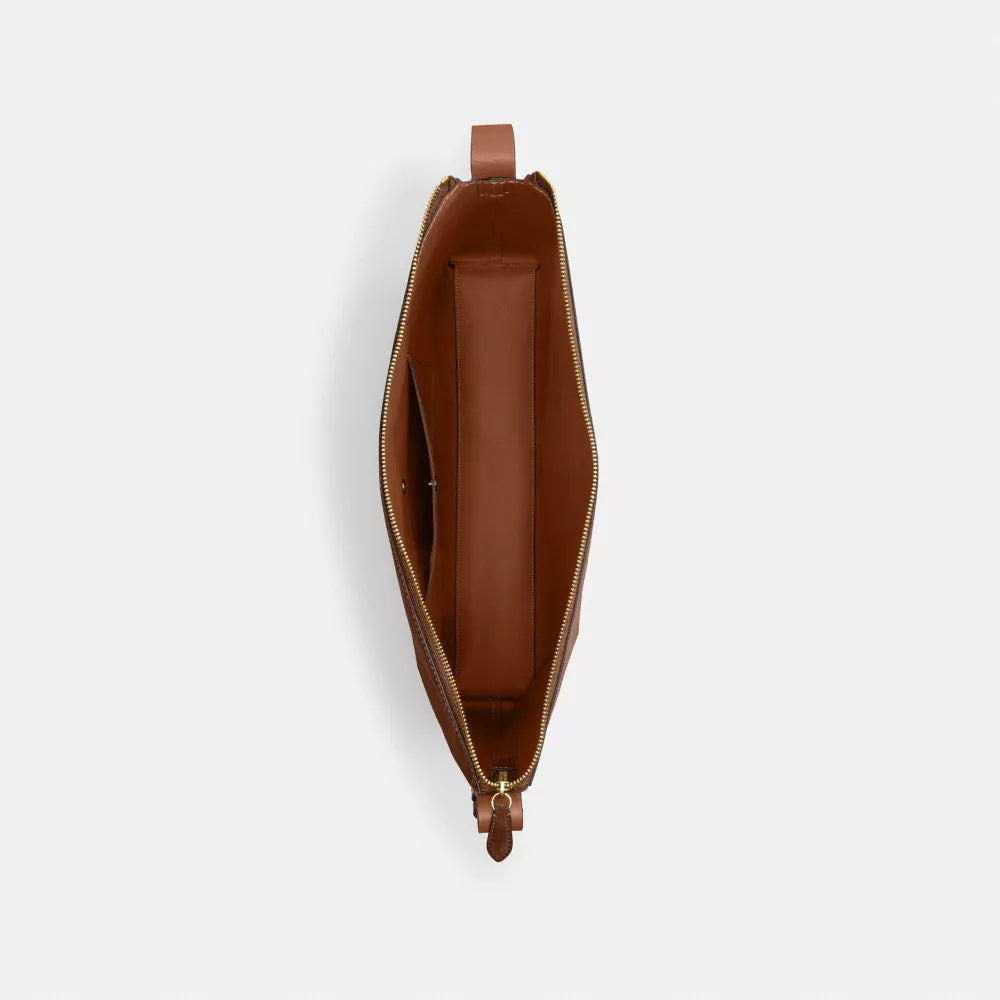 Mott Messenger Bag - Suede/Warm Brown