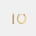 Pearl Huggie Earrings - Gold