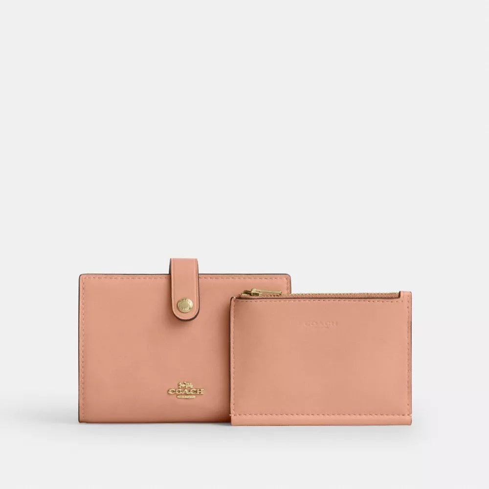 2-In-1 Wallet - Smooth Leather/Gold/Light Pink