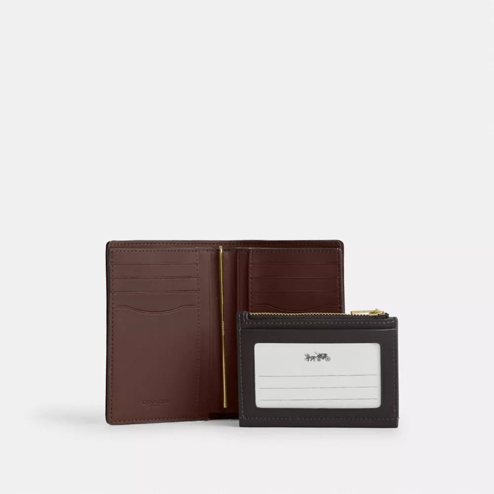 2-In-1 Wallet In Signature Chenille - Signature Chenille/Gold/Truffle