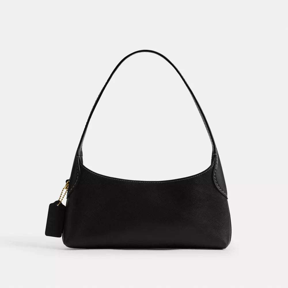 Brooklyn Shoulder Bag 26 - Natural Grain Leather/Brass/Black