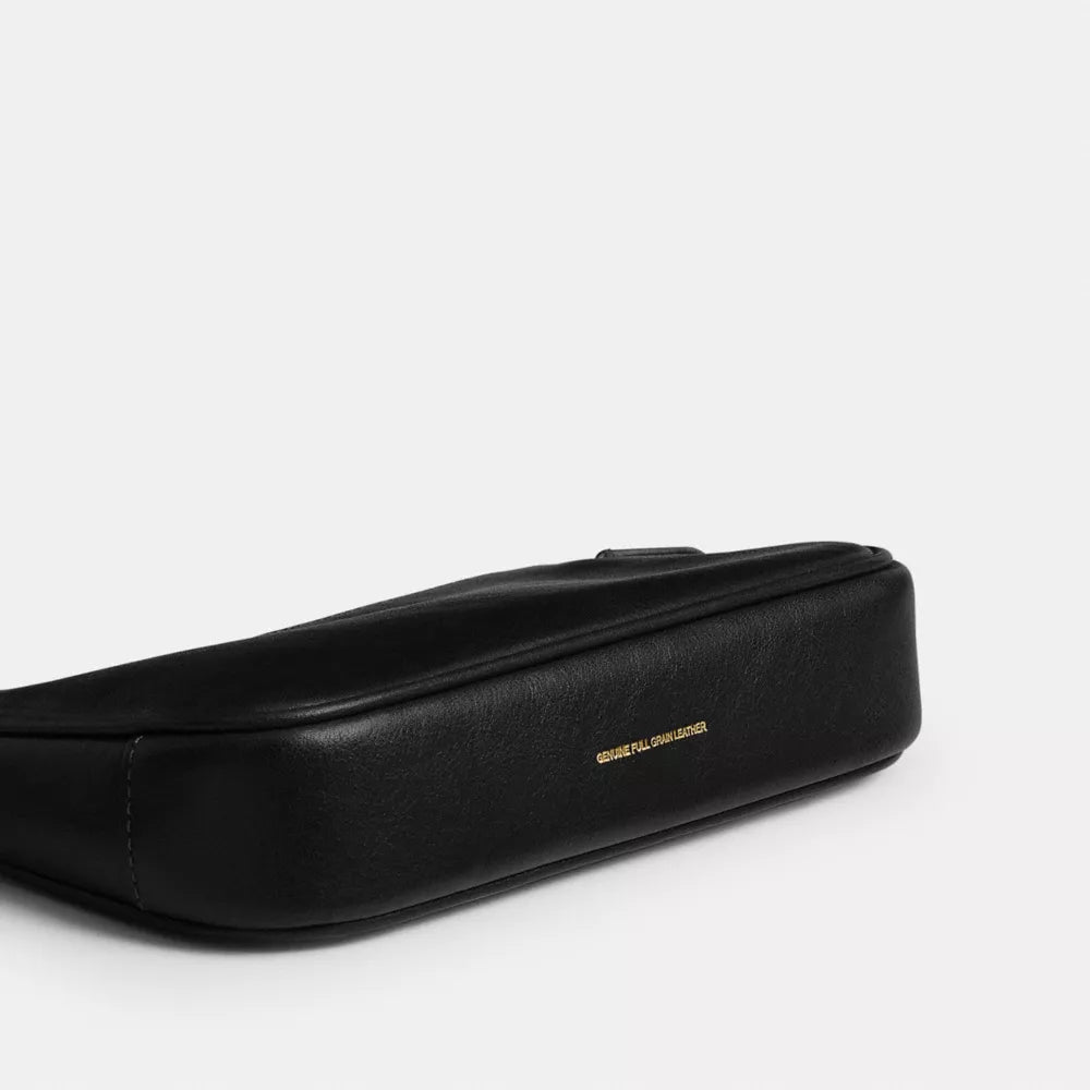 Plaza Bag 18 - Natural Grain Leather/Brass/Black