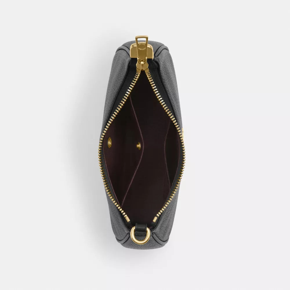 Teri Mini Crossbody Bag - Pebbled Leather/Gold/Black