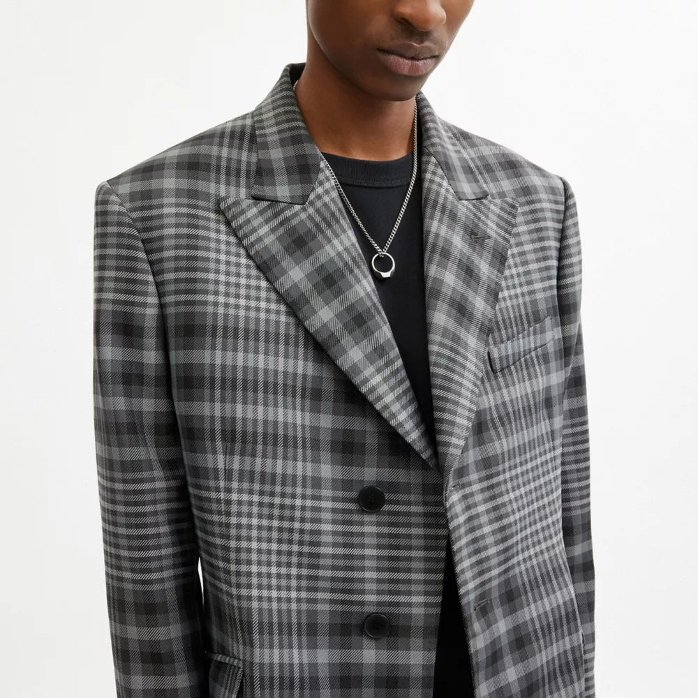 Yarn Dye Blazer - Black