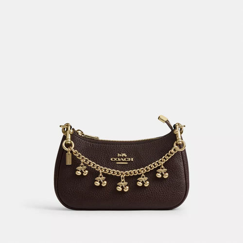 Bag Charm Chain With Cherry Charms - Gold/Gold
