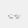 Signature Stud Earrings - Silver