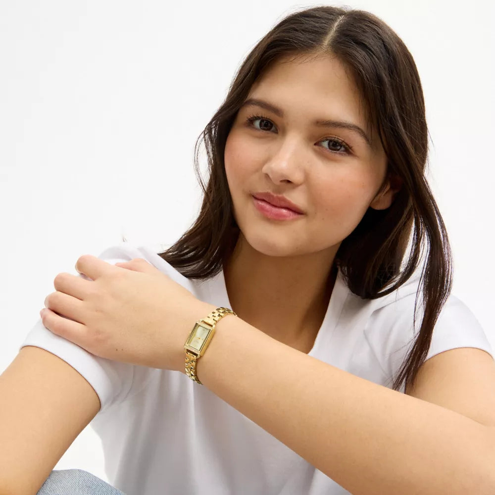 Mini Liz Watch, 17MM X 24MM - Gold