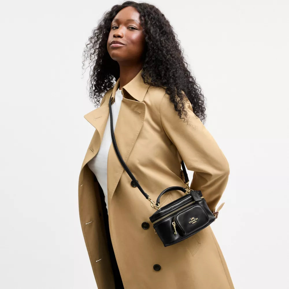 Rainer Crossbody Bag 18 With Pocket - Gold/Black