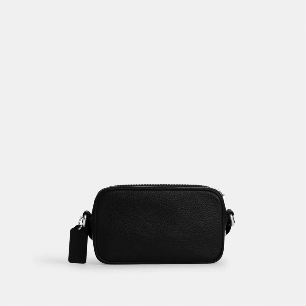 Colton Crossbody Bag 19 - Pebbled Leather/Silver/Black