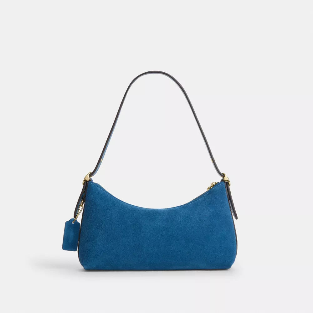 Emeilia Shoulder Bag - Suede/Im/Blue Jay