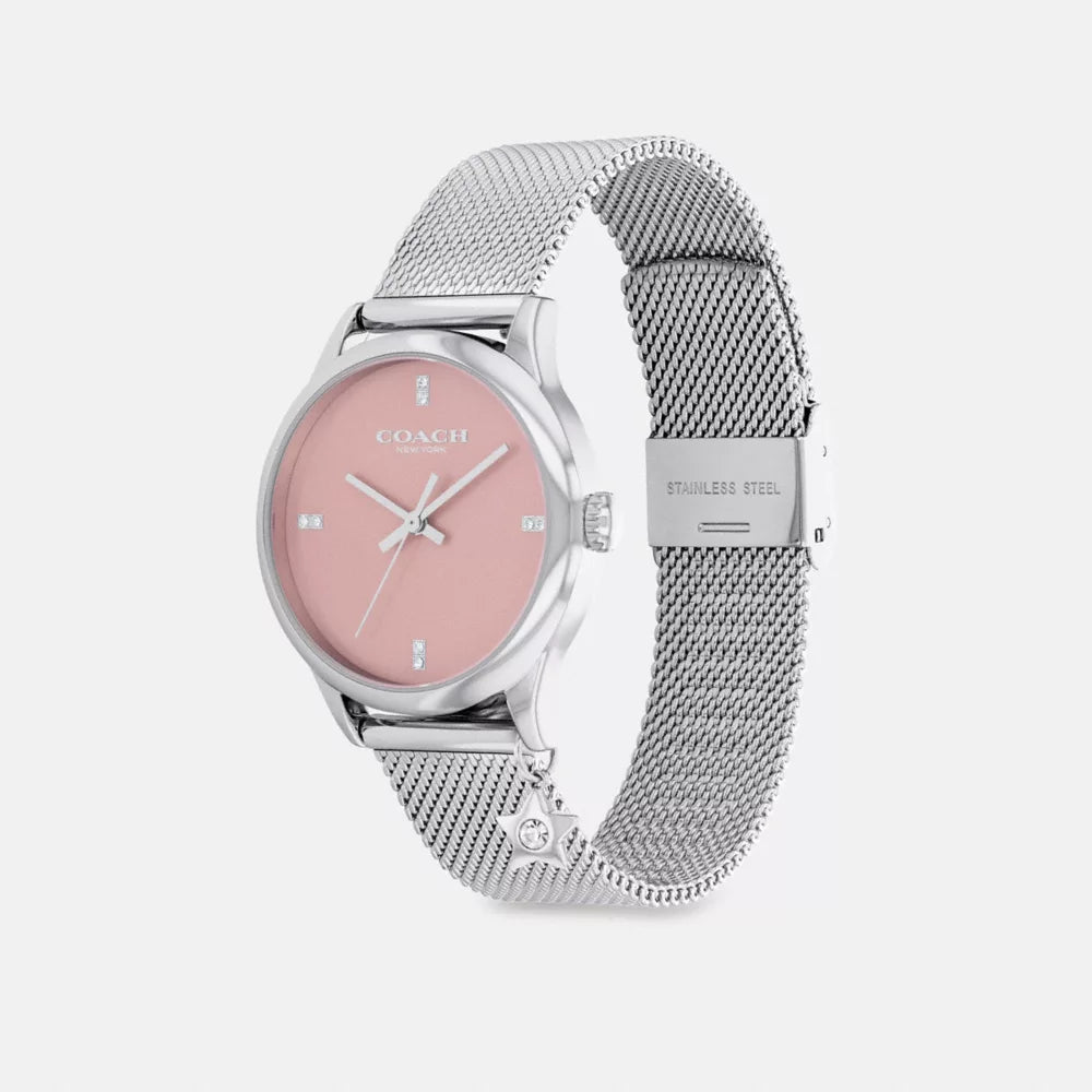 Ruby Watch Gift Set, 32MM - Stainless Steel/Blush