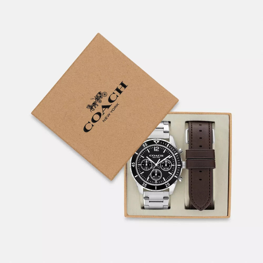 Cole Watch Gift Set, 44MM - Brown