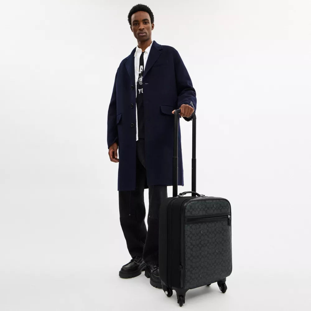 Wheeled Carry On In Signature Canvas - Signature Canvas/Charcoal