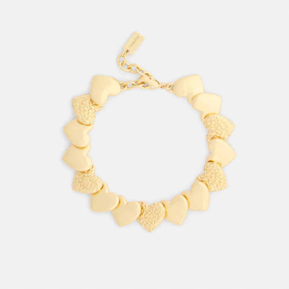 Signature Heart Bracelet - Gold