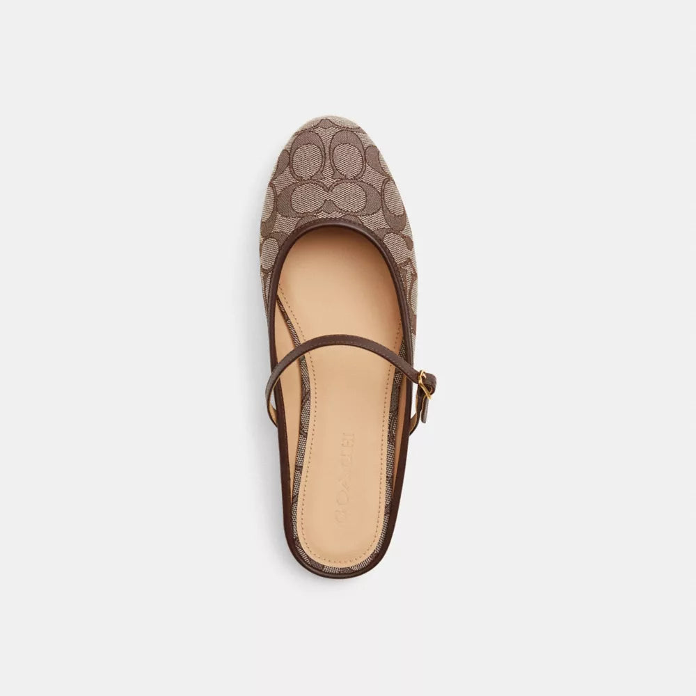 Ballet Mule In Signature Jacquard - Signature Jacquard/Oak/Maple