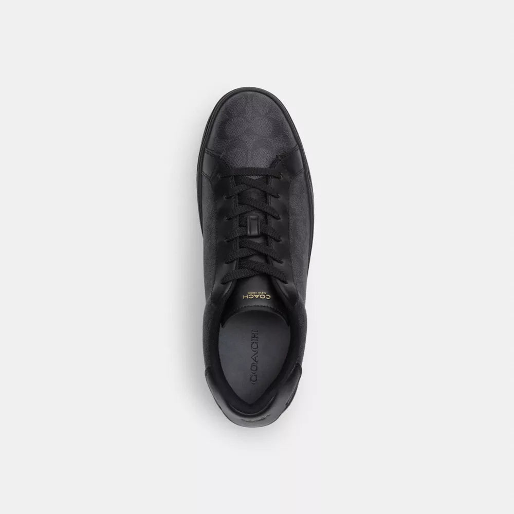 High Line Sneaker In Signature Canvas - Graphite/Black