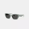 C Hardware Square Cat Eye Sunglasses - Industrial Grey