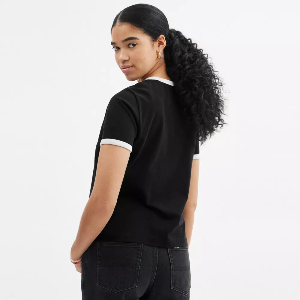 Sporty Classic 70 S T-Shirt In Organic Cotton - Black