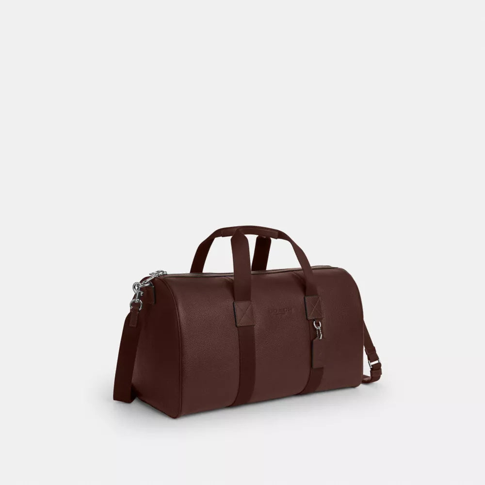 Explorer Duffle Bag 50 - Pebbled Leather/Silver/Maple