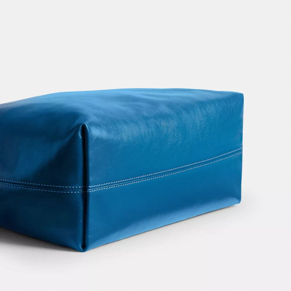 Medium City Tote Bag - Silver/Blue Jay