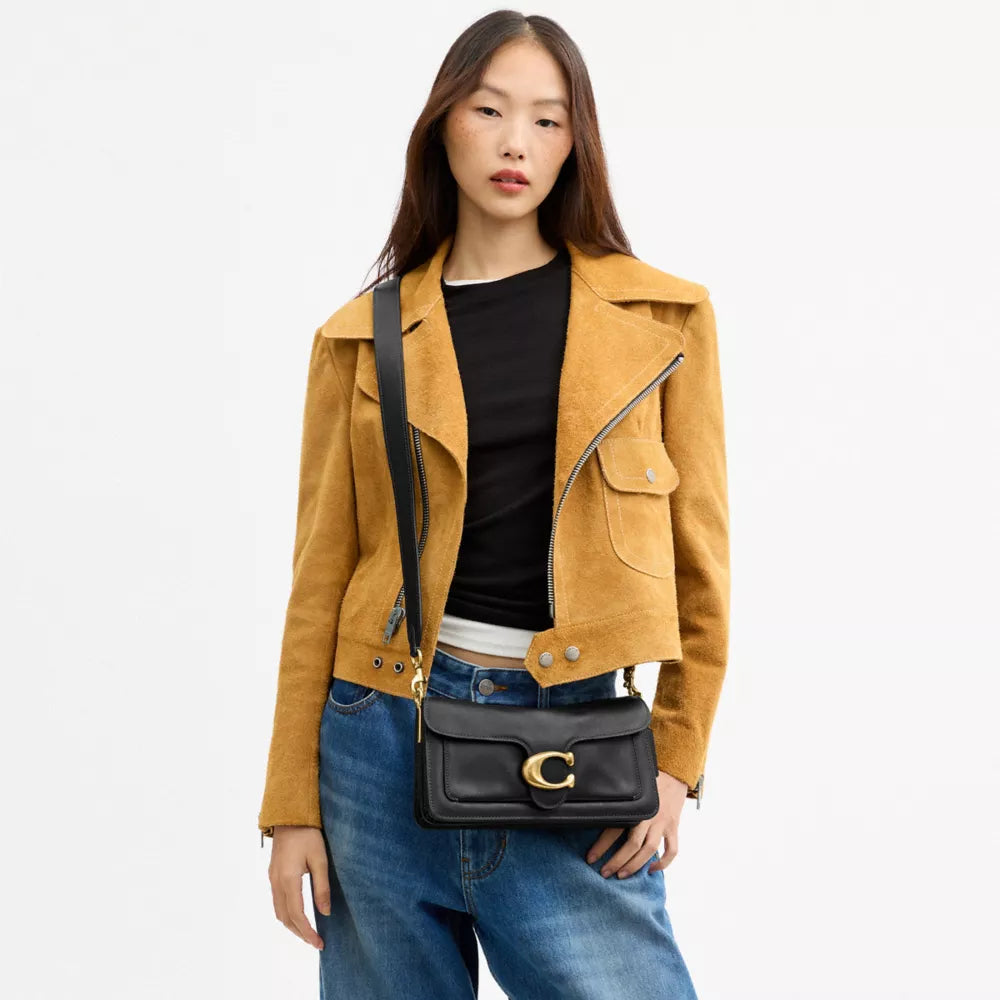 Tabby Shoulder Bag 26 - Smooth Leather/Brass/Black