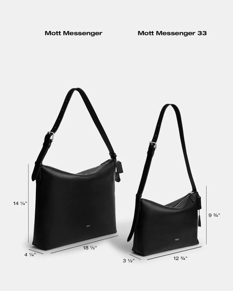 Mott Messenger Bag - Smooth Leather/Black