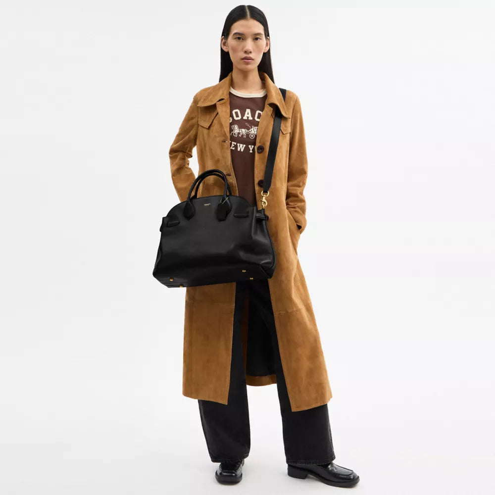 Soft Empire Carryall Bag 40 - Smooth Leather/Brass/Black