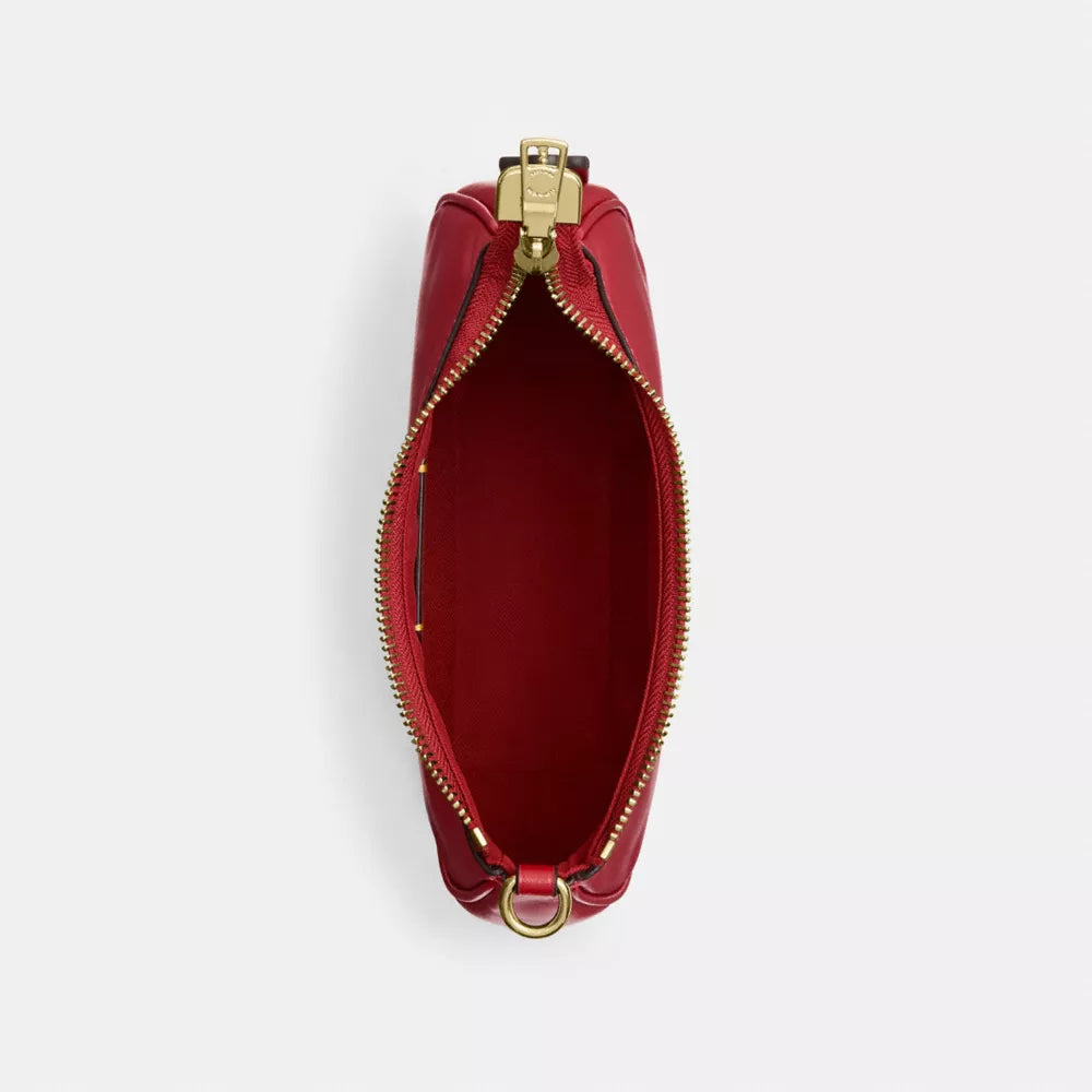 Soft Teri Mini Crossbody Bag - Smooth Leather/Gold/Poppy