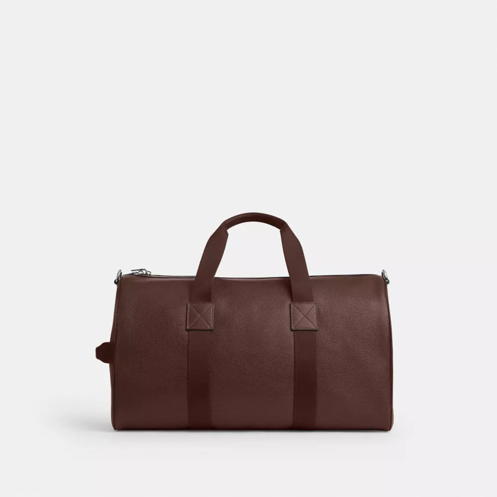 Explorer Duffle Bag 50 - Pebbled Leather/Silver/Maple