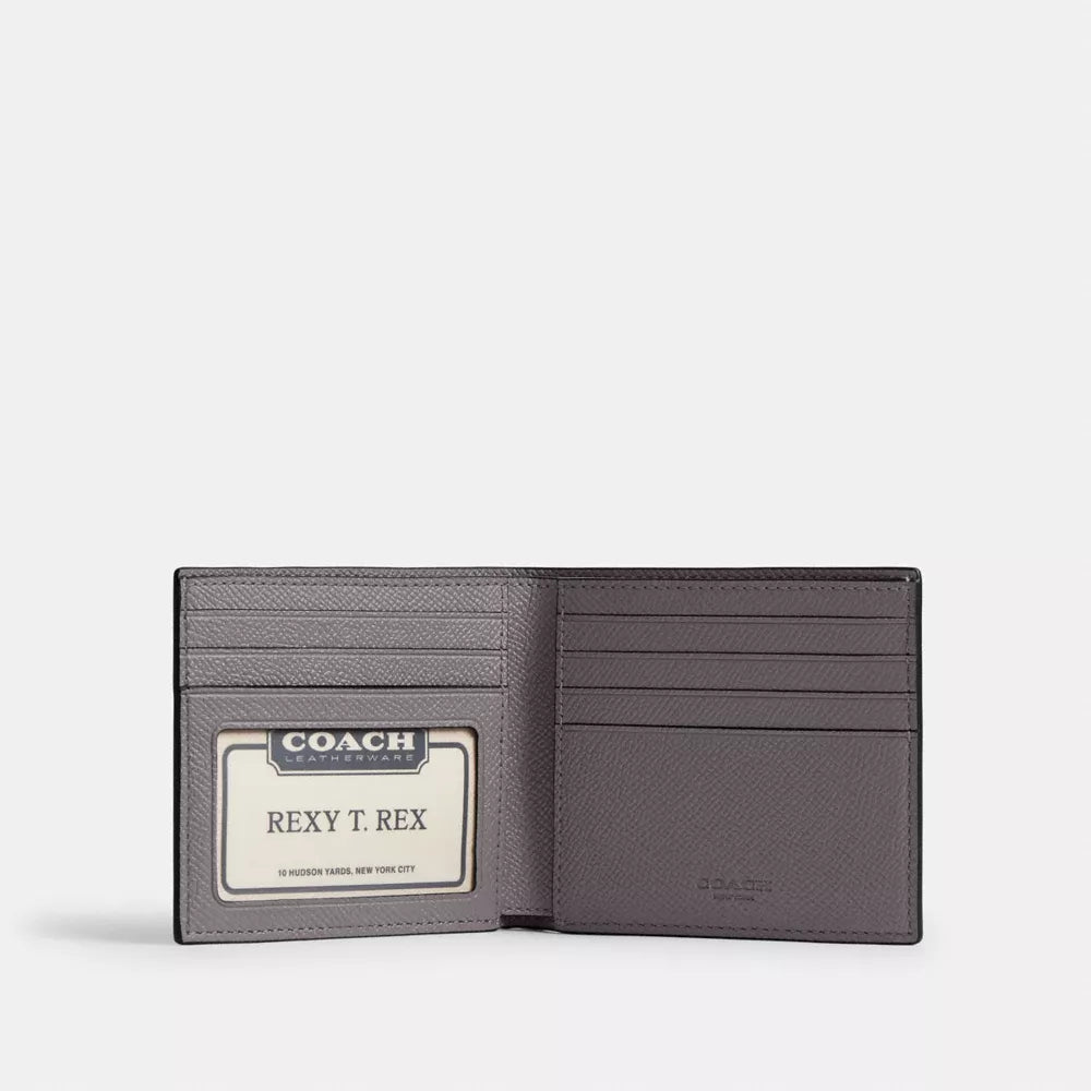ID Billfold Wallet - Crossgrain Leather/Graphite Gray