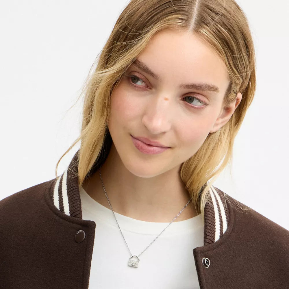 Pavﾨﾦ Tabby Pendant Necklace - Silver/Clear